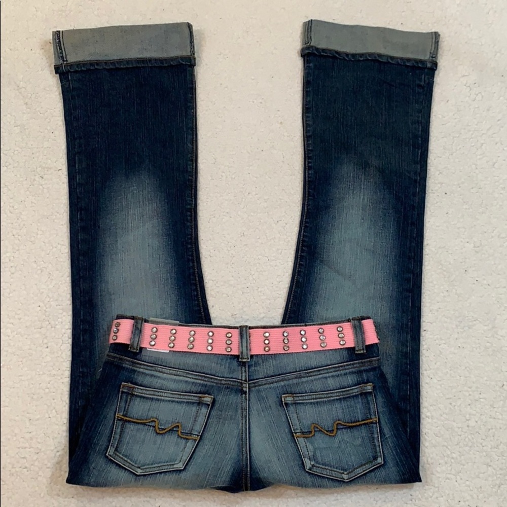 Jenny Jo Stretch Rilled Cuff Jeans Sz 11 / 12 NEW